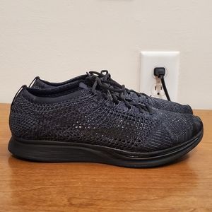 Nike flyknit racer, Size 8.5, Triple black
